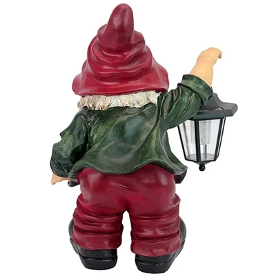 Design Toscano Edison With The Lighted Lantern Garden Gnome Statue 6 Design Toscano Edison With The Lighted Lantern Garden Gnome Statue - Image 4