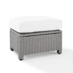 Bradenton Outdoor Wicker Ottoman - Crosley -Garden & Outdoors GUEST 66cddab0 ebdd 43a6 8797 b393937022ec