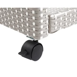 2pc Maksville Contemporary Outdoor Serving Cart & Trash Can - MiBasics -Garden & Outdoors GUEST 68fa0472 2ca5 46ce a968 27667b3d5fcb