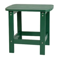 Merrick Lane Poly Resin Indoor/Outdoor All-Weather Adirondack Side Table -Garden & Outdoors GUEST 696df80e 9936 4d2f a9de a7ccf1e86eb1