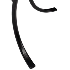 Teal Island Designs Modern Black Round Outdoor Accent Side Table 14" Wide Multi Blue Mosaic Tabletop For Front Porch Patio House Balcony -Garden & Outdoors GUEST 6a4b74ee f84e 4fd6 81b3 d98759355b8b