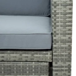 4pc Outdoor Wicker Conversation Sectional Set With Cushions - Gray - GODEER 28 4pc Outdoor Wicker Conversation Sectional Set With Cushions - Gray - GODEER -Garden & Outdoors GUEST 6a8c235d 0a86 4573 ba1a 258c79f139dc