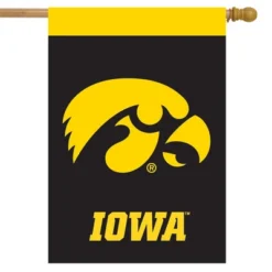 Briarwood Lane Iowa Hawkeyes House Flag NCAA Licensed 28" X 40"