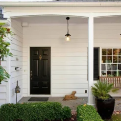 9.5" Metal/Glass Outdoor Pendant Light Black - LNC -Garden & Outdoors GUEST 6da5ede2 9192 4777 8c1e adf3cea5b404