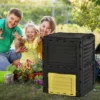 Outsunny Garden Compost Bin 80 Gallon Outdoor Large Capacity Composter Fast Create Fertile Soil Aerating Box, Easy Assembly -Garden & Outdoors GUEST 6df3d12c d18e 42c2 925d 76bfecf5eb85