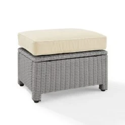 Bradenton Outdoor Wicker Ottoman - Crosley -Garden & Outdoors GUEST 6e18a40c 8970 4b60 969c 3afdda23d9e2