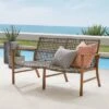 Ridley Outdoor Wicker & Metal Loveseat - Gray - Crosley 2 Ridley Outdoor Wicker & Metal Loveseat - Gray - Crosley -Garden & Outdoors GUEST 706cf3f1 dda8 4a3f 9272 ebc02cd13e76