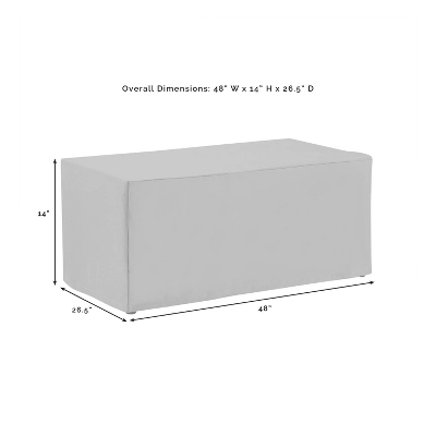 Crosley 2 Piece Furniture Cover Set, Loveseat And Coffee Table, Tan 5 Crosley 2 Piece Furniture Cover Set, Loveseat And Coffee Table, Tan - Image 3