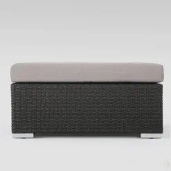 Santa Rosa 8pc Wicker Sectional Sofa Set - Gray/Silver - Christopher Knight Home -Garden & Outdoors GUEST 737a0361 d67d 4211 bea0 b9f9eec66fab