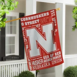 Evergreen Embossed Suede Flag, House Size, University Of Nebraska -Garden & Outdoors GUEST 74434425 d152 4428 a054 0dbd9ab9a724