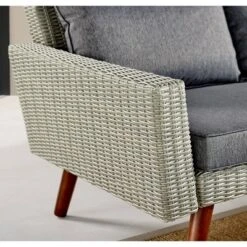 All-Weather Wicker Albany Outdoor Corner Sectional Sofa Gray - Alaterre Furniture -Garden & Outdoors GUEST 76717f72 c980 4b83 a04d 0d924ac0f253