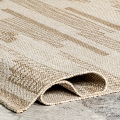 NuLOOM Maddy Abstract Lined Indoor/Outdoor Patio Area Rug 5 NuLOOM Maddy Abstract Lined Indoor/Outdoor Patio Area Rug - Image 3