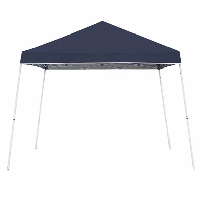 Z-Shade 10 X 10 Foot Angled Leg Outdoor Canopy Tent With A Push Button Locking System And Z-Shade 4 Pack Of Heavy Duty Leg Weight Bags, Navy 3 Z-Shade 10 X 10 Foot Angled Leg Outdoor Canopy Tent With A Push Button Locking System And Z-Shade 4 Pack Of Heavy Duty Leg Weight Bags, Navy