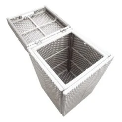 2pc Maksville Contemporary Outdoor Serving Cart & Trash Can - MiBasics -Garden & Outdoors GUEST 787b8e1f 106c 4f20 971d f6ef639f0f56