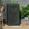 Costway 32''x32''x63''Mylar Hydroponic Grow Tent W/Observation Window & Floor Tray GrayBlack -Garden & Outdoors GUEST 78a64a14 c3ba 4dd1 b728 f0e1c6c4b0b4