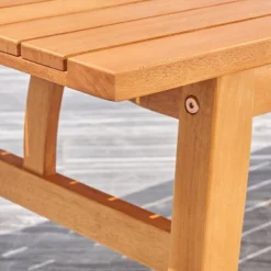 Kapalua Honey Nautical Eucalyptus Wooden Outdoor Table - Vifah -Garden & Outdoors GUEST 78cbe0c7 5369 4b37 9bb6 3f0877c3e5c5