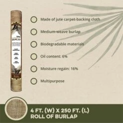 DeWitt 4 X 250 Foot 5.5 Ounce Natural Gardening Landscape Burlap Fabric Roll -Garden & Outdoors GUEST 7a63f2ca da63 48dd af9a 1fc53c36db90