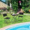 Tangkula 3PCS Patio Bistro Set Folding Wicker Chairs & Table Outdoor Patio Furniture Set -Garden & Outdoors GUEST 7a9b8e0a 754d 4d82 bd7e 8e8c686c491a