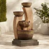John Timberland Outdoor Floor Water Fountain Four Bowl Cascading Waterfall 41" Tall For Yard Garden Lawn -Garden & Outdoors GUEST 7acc7e04 904a 497b 85ff 612cf3d3930d