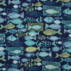 19"x44" Hooked Nautical Outdoor Loveseat Cushion - Pillow Perfect -Garden & Outdoors GUEST 7b14a08a 62fc 43f9 b2cd a427a581e6d7