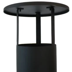 Sunnydaze Decor Sunnydaze Outdoor Backyard Patio Modern Style Steel Wood-Burning Fire Pit Chiminea With Open Sides - 80" - Black -Garden & Outdoors GUEST 7ba76e06 e7d4 4231 8ffb f087f785649d