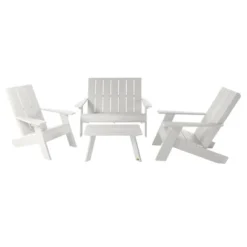 Italica 4pc Outdoor Set With Modern Adirondack Chairs, Double Wide Adirondack Chairs & Table - Highwood 23 Italica 4pc Outdoor Set With Modern Adirondack Chairs, Double Wide Adirondack Chairs & Table - Highwood -Garden & Outdoors GUEST 7c49f053 ad89 4f0e 8f27 df93654c5c0b