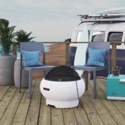 Asher Wood Burning Fire Pit With Grilling Surface - Novogratz -Garden & Outdoors GUEST 7c91da2e 775e 49ed a3fc 4e57af89e8d8