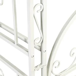 Evergreen Montebello Iron Garden Arbor, White- 53 X 84 X 23 Inches Fade And Weather Resistant Outdoor Decor -Garden & Outdoors GUEST 7cb41b65 b711 4799 9cd5 90afb46075cb