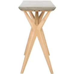 Ragna Concrete Console - Dark Grey - Safavieh -Garden & Outdoors GUEST 7d47b4e0 877e 4841 ab36 4252614a004e