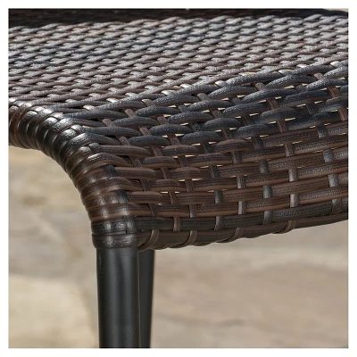 Oyster Bay Set Of 4 Wicker Counterstool - Multibrown - Christopher Knight Home 4 Oyster Bay Set Of 4 Wicker Counterstool - Multibrown - Christopher Knight Home - Image 2