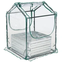 Sunnydaze Decor Sunnydaze Steel Raised Garden Bed With PVC Greenhouse Cover - Clear -Garden & Outdoors GUEST 7f5bdc82 5dfd 46a4 bbc5 e478e7ceb1b2