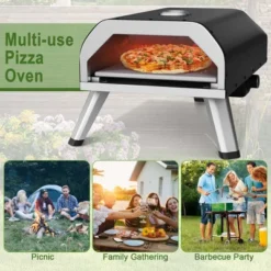 Costway Outdoor Gas Pizza Oven Portable Propane Pizza Stove With Oven Cover Pizza Stone -Garden & Outdoors GUEST 7fbc8878 e1c1 48b6 bc08 64834fd9a0cd