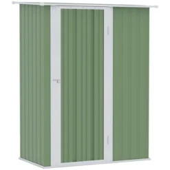 Outsunny 5' X 3' Metal Garden Storage Shed Tool House With Lockable Door For Backyard, Patio, Lawn -Garden & Outdoors GUEST 80cbf669 f99f 4cff bacb 5834bee10bf6