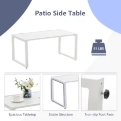 Costway 4PCS Patio Conversation Furniture Set Armrest Cushioned Loveseat Sofas Garden -Garden & Outdoors GUEST 81b3aba0 3b9b 4465 a282 5d8754e05ce5