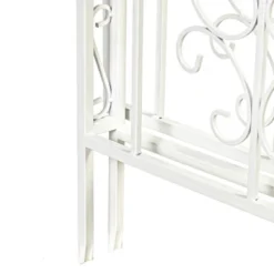 Evergreen Montebello Iron Garden Arbor, White- 53 X 84 X 23 Inches Fade And Weather Resistant Outdoor Decor -Garden & Outdoors GUEST 81d1038c c8c1 4bf6 9d03 2d11df417439