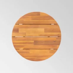 Brooklyn Acacia Wood Side Table - Teak - Christopher Knight Home