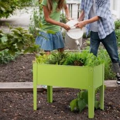Costway 24'' X12'' Elevated Garden Outdoor Plant Stand Raised Tall Flower Bed Box -Garden & Outdoors GUEST 8360f90d 5b3a 43a9 b00b b1f0f32f6486