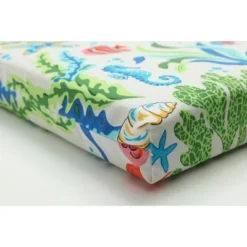 Outdoor/Indoor Bench Cushion Coral Bay Blue - Pillow Perfect