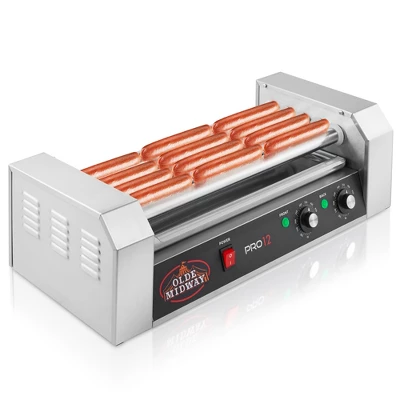 Olde Midway Electric Hot Dog Roller Grill Cooker, Commercial Grade Machine 10 Olde Midway Electric Hot Dog Roller Grill Cooker, Commercial Grade Machine - Image 8