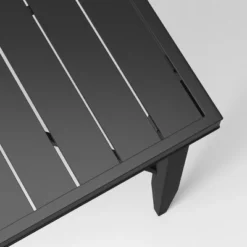 Searsburg Aluminum 6 Person Rectangle Slat Top Patio Dining Table, Outdoor Furniture - Black - Threshold™ -Garden & Outdoors GUEST 85538e8e 4b99 48fb 8c4d d2d92c84f0fb