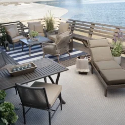 Arden Selections 21" X 21" Oceantex Outdoor Seat Cushion Natural Tan -Garden & Outdoors GUEST 86c5a198 c121 4fa3 848e 4ef547fc546a