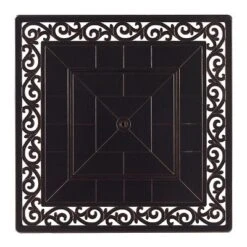 5pc Outdoor Dining Set With 42" Aluminum Square Damask Design Fire Table & Deep Seating Swivel Rocking Chairs - Oakland Living 18 5pc Outdoor Dining Set With 42" Aluminum Square Damask Design Fire Table & Deep Seating Swivel Rocking Chairs - Oakland Living -Garden & Outdoors GUEST 86efc1ca 8dc7 4ce3 837d a10d7e6f166b