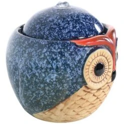 Sunnydaze Decor Sunnydaze Indoor Home Office Decorative Smooth Glazed Ceramic Owl Tabletop Water Fountain Feature - 7" -Garden & Outdoors GUEST 88aca714 966b 4e17 8b45 b12a243fb4f2