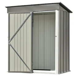 Patio 5ft X 3ft Garden Shed, Metal Lean-to Storage Shed With Lockable Door-ModernLuxe -Garden & Outdoors GUEST 8a9dac8f 5cc0 4d87 8e2a 415e5069f4b7