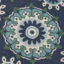 5'3" X 7' Medallion Outdoor Rug Navy/Green - Christopher Knight Home -Garden & Outdoors GUEST 8aa6ab4c ecb7 4503 922a 3f7a44c1852a