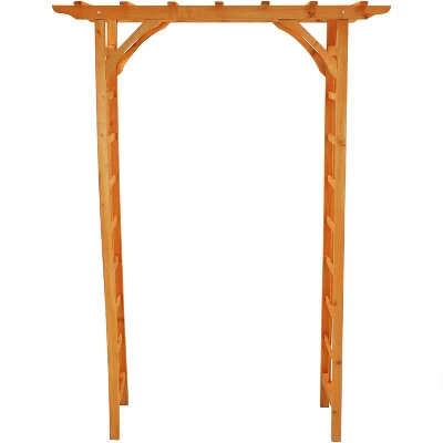 Sunnydaze Decor Sunnydaze Durable Wooden Arbor For Gardening, Walkways, And Wedding Decor With Weatherproof Finish - 78" 9 Sunnydaze Decor Sunnydaze Durable Wooden Arbor For Gardening, Walkways, And Wedding Decor With Weatherproof Finish - 78" - Image 7
