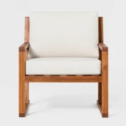 Saracina Home Modern Slat-Back Acacia Outdoor Arm Chair With Cushions 12 Saracina Home Modern Slat-Back Acacia Outdoor Arm Chair With Cushions -Garden & Outdoors GUEST 8c100c19 cce6 4263 bf19 7df869ee1e9b