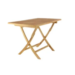 5pc Traditional Teak Wood Patio Dining Set - Brown - Olivia & May -Garden & Outdoors GUEST 8cac378b 35c1 4756 8b54 eaba698f0a36