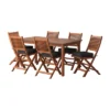 7pc Outdoor Dining Set - Natural - CorLiving -Garden & Outdoors GUEST 8ceb712c 6228 48fe 875a 4cafa82d6d3a