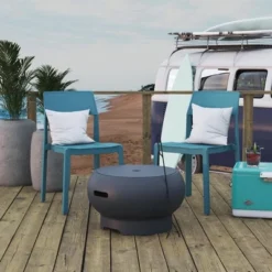 Asher Wood Burning Fire Pit With Grilling Surface - Novogratz -Garden & Outdoors GUEST 8d41c46e 7473 4366 88de cc7fc7b3f8fd